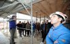 Tutti col caschetto   al cantiere Ecocittà