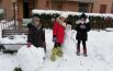 «Ecco il nostro pupazzo di neve»