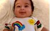 Yasmine, tre mesi  e un arcobaleno di speranza