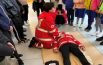 Primo soccorso ed educazione stradale,  lezione della Croce Rossa