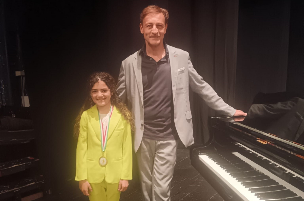 Benedetta Prestigiacomo con il maestro Angeletti