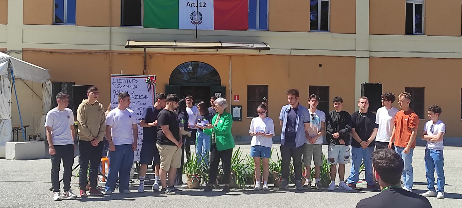 L’istituto agrario  omaggia la Costituzione
