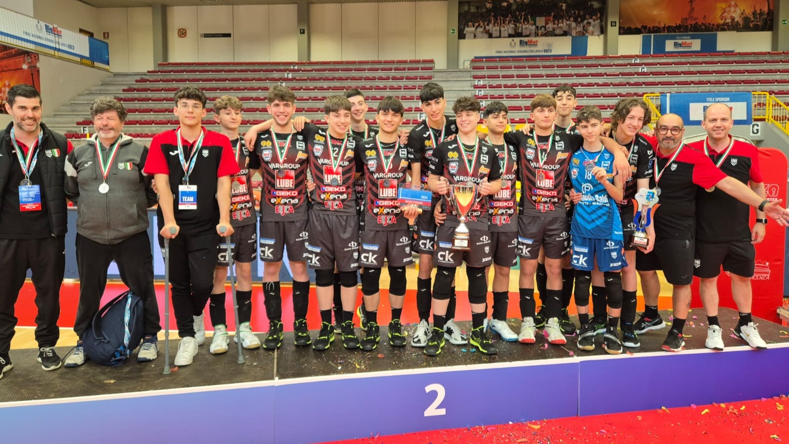 Academy Lube in evidenza:  l’Under 15 è vice campione d’Italia