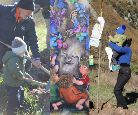 Piantati nuovi alberi, hanno i nomi di bimbi e bimbe di Monte Cavallo