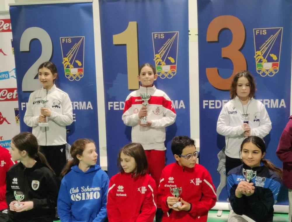 Oltre duecento in gara al Palascherma di Ancona, Chiara Bracalente prima tra gli under 10