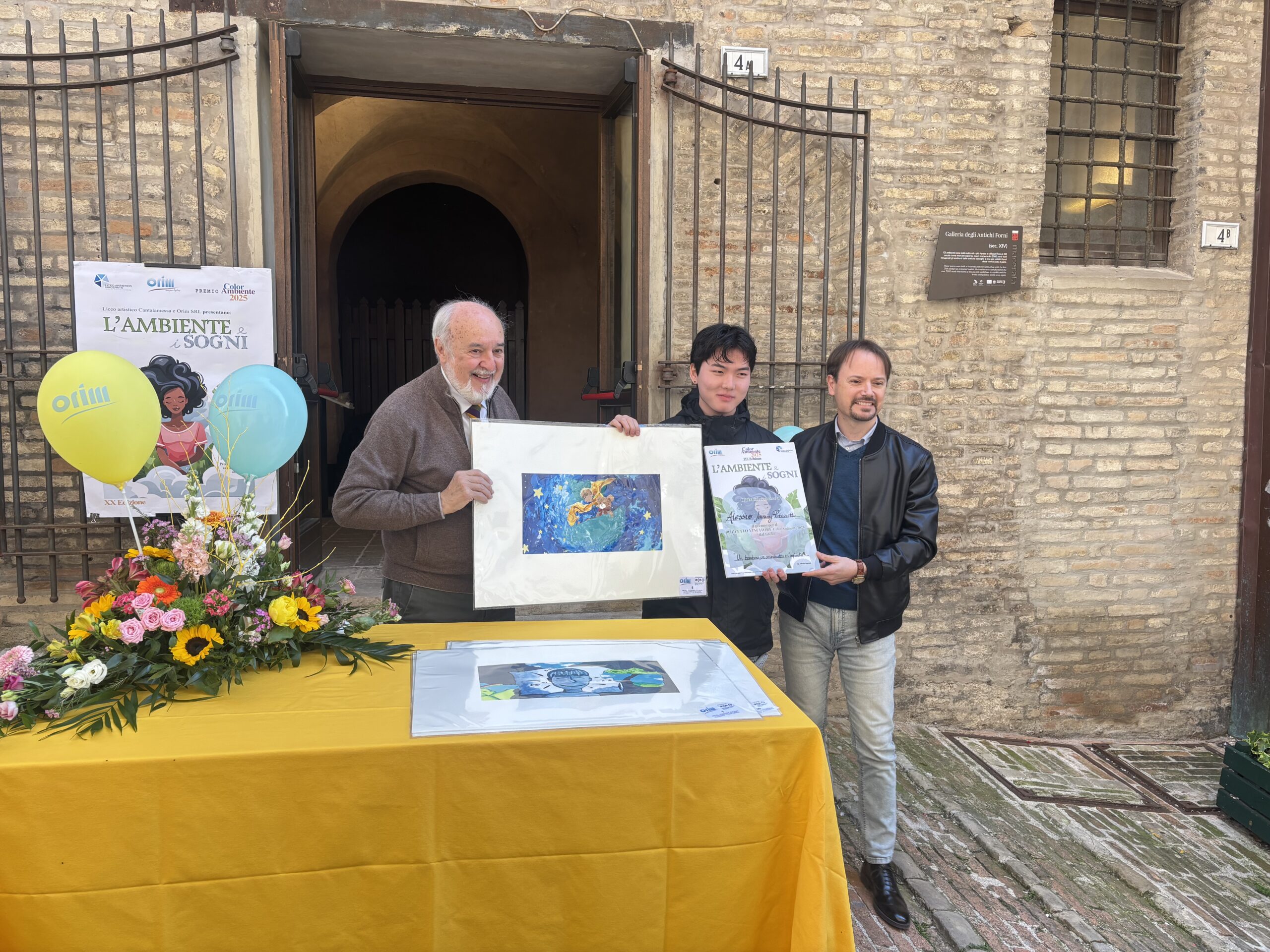 “L’ambiente e i sogni”, il bozzetto di Jinming Patrizietti sul muro della Orim