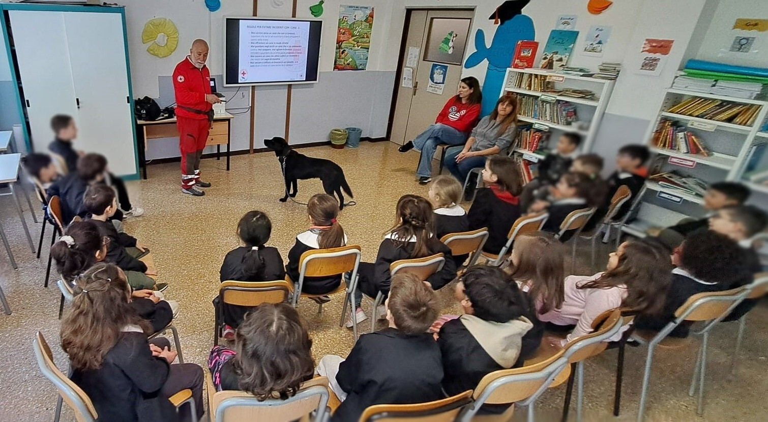 Il cane Indro insegna il rispetto degli animali al Convitto