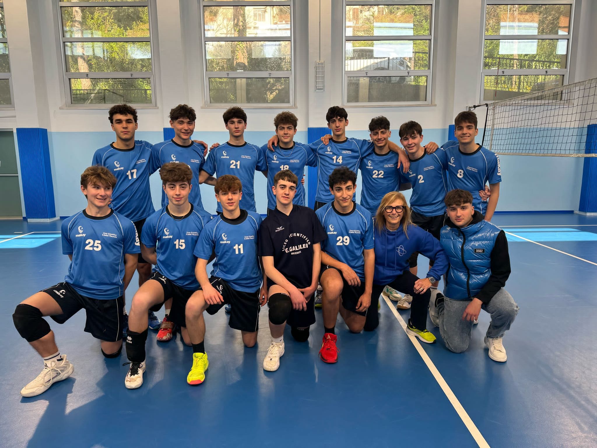 Pallavolo per le scuole, liceo Galilei alla fase interregionale con lo studente allenatore