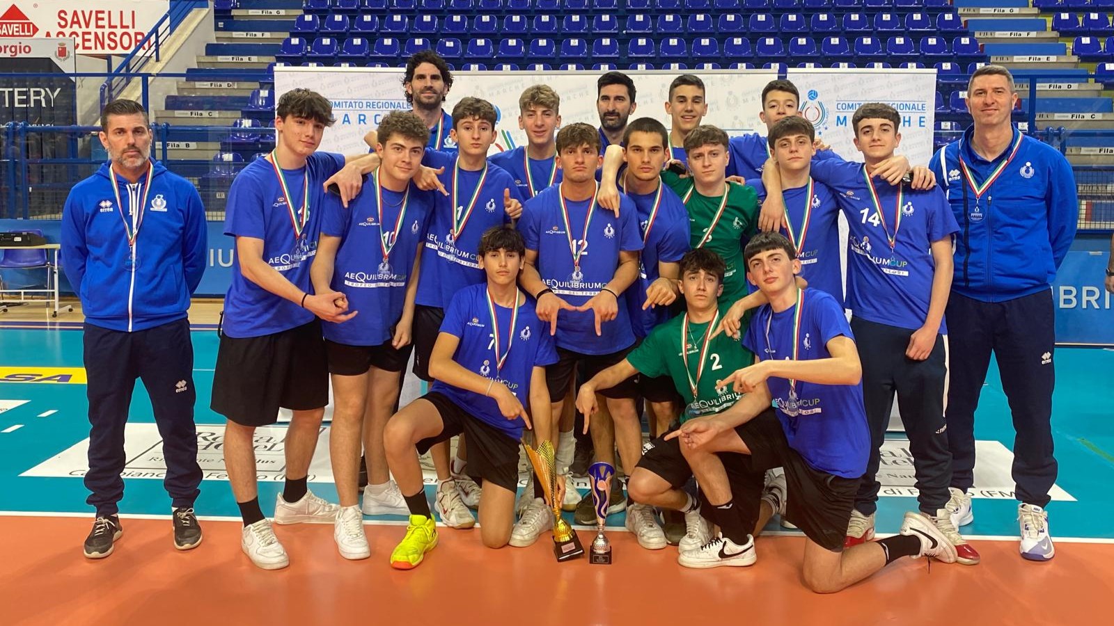 Volley, Macerata vince il trofeo dei Territori con due tecnici e nove atleti dell’Academy Lube