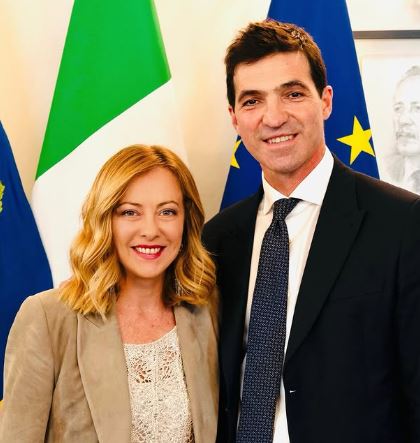 Giorgia Meloni e Francesco Acquaroli