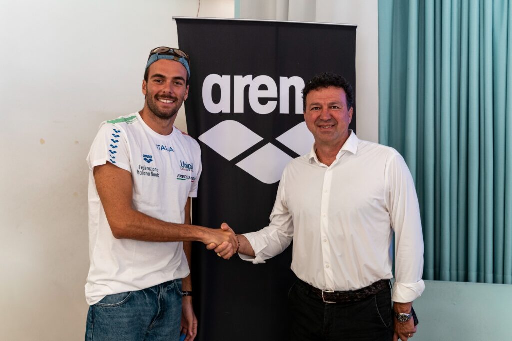 Gregorio Paltrinieri e il sindaco Mauro Sclavi