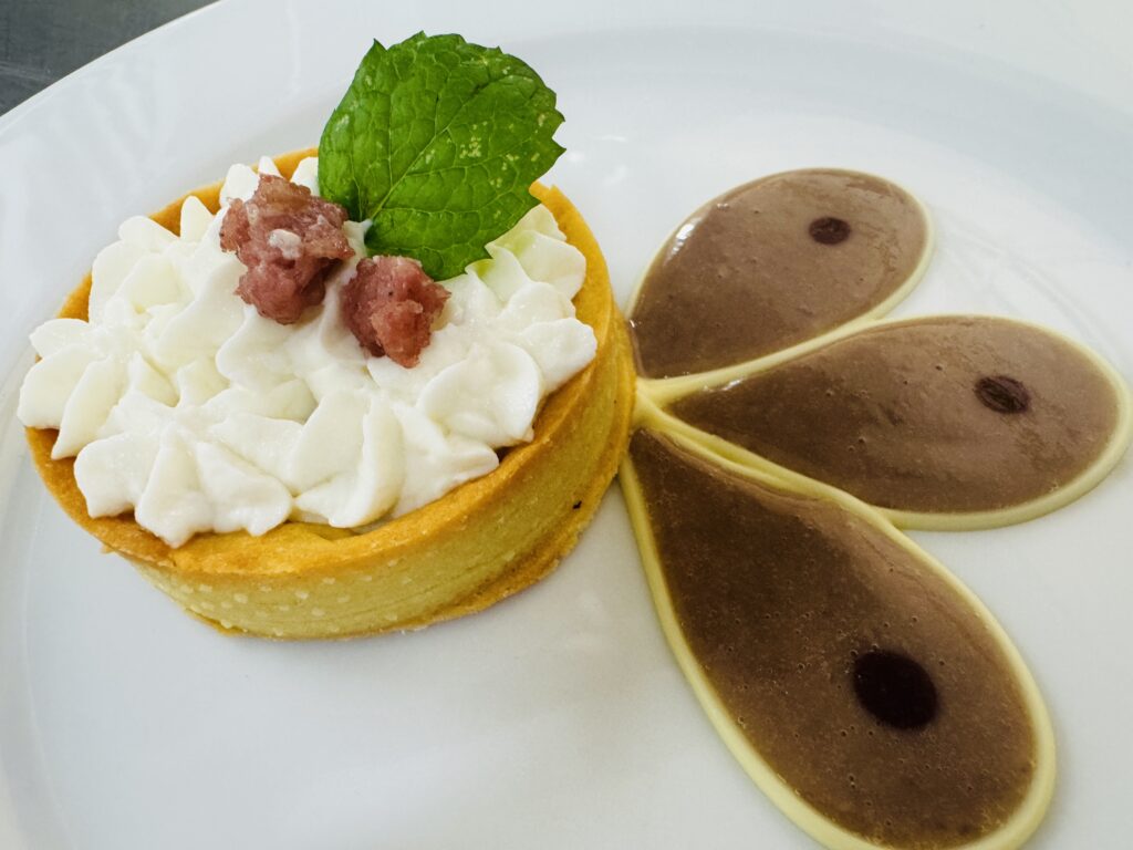 Uno dei piattia base di legumi e ciauscolo dell'alberghiero