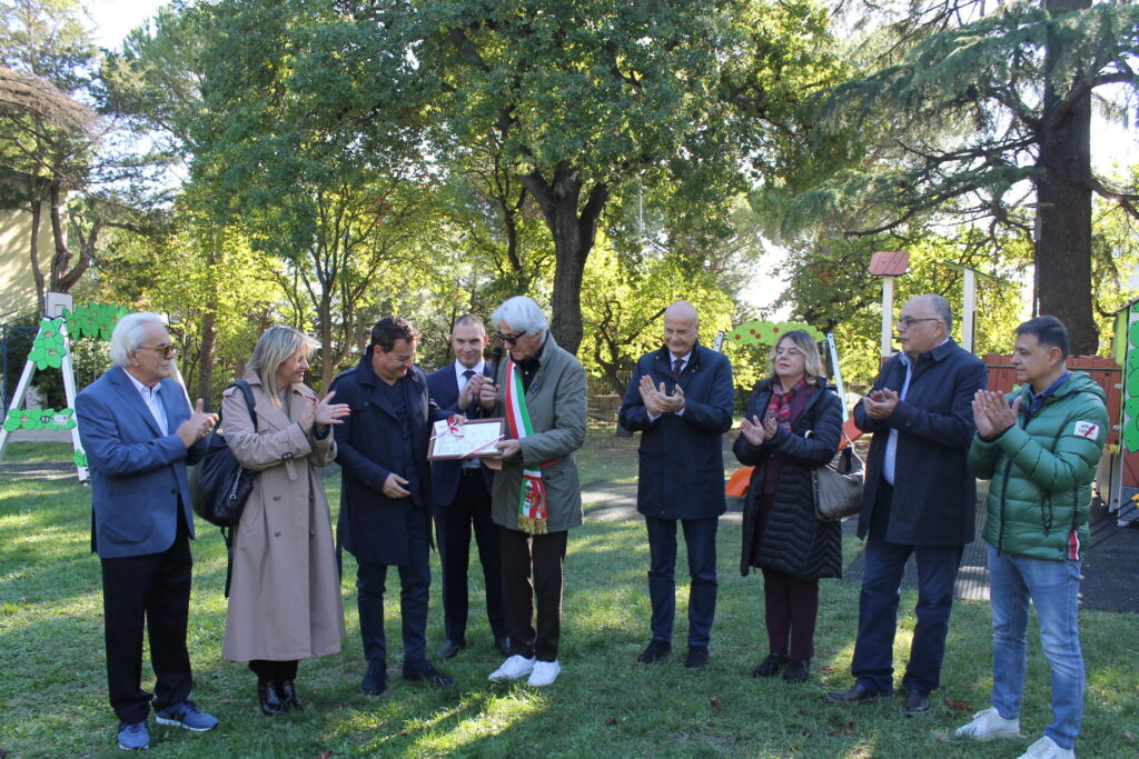 Inaugurazione parco Villa Cozza, i nuovi giochi