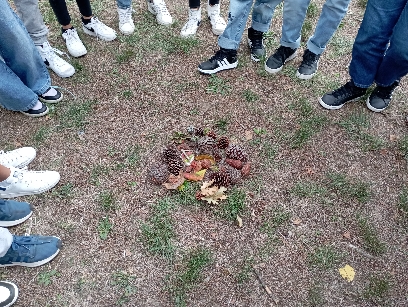 Un momento dell'uscita a Collevario