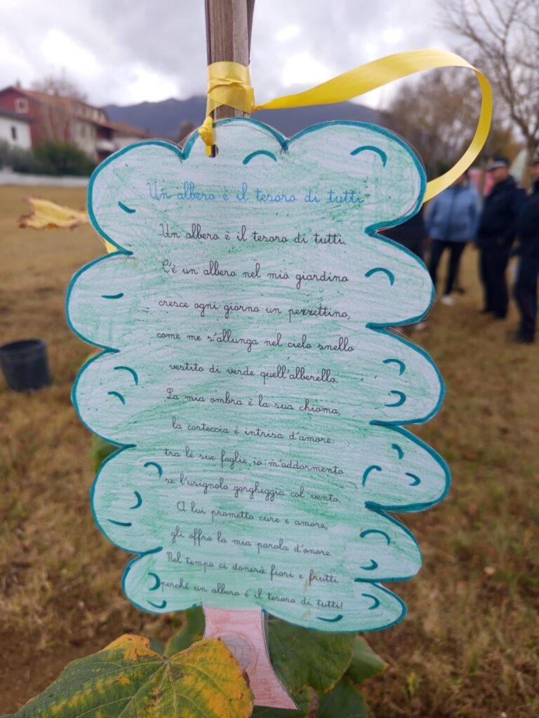 Matelica, la piantumazione di alberi per la Festa di oggi