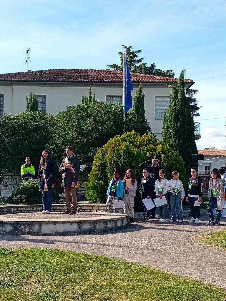 Matilde Angeloni con il sindaco Mariano Calamita