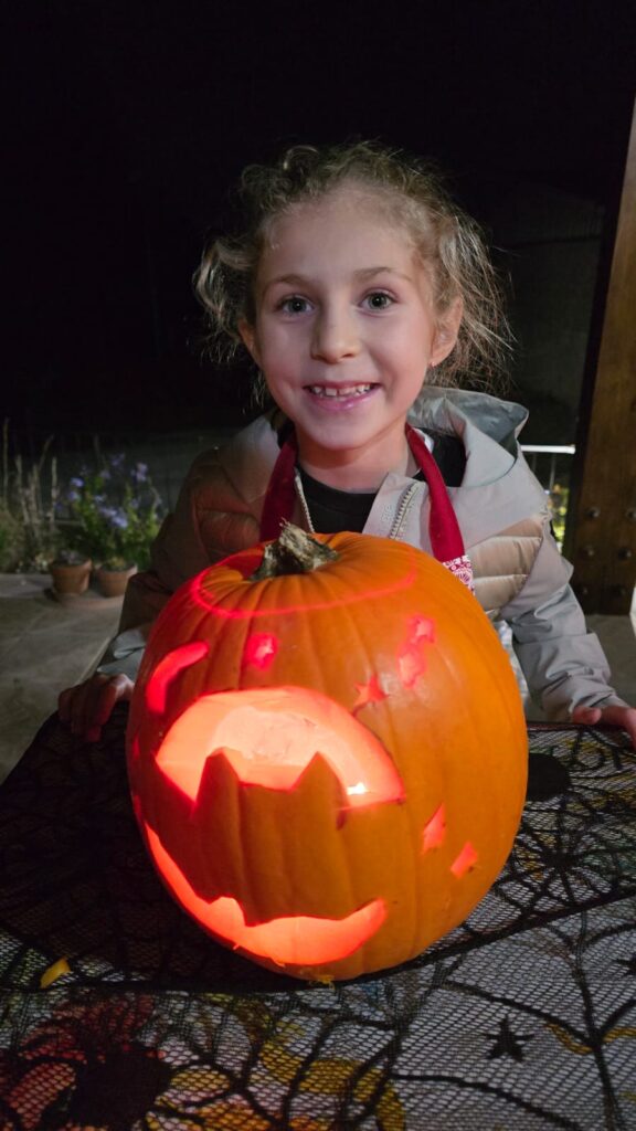 Lidia Bettutti e la sua zucca di Halloween