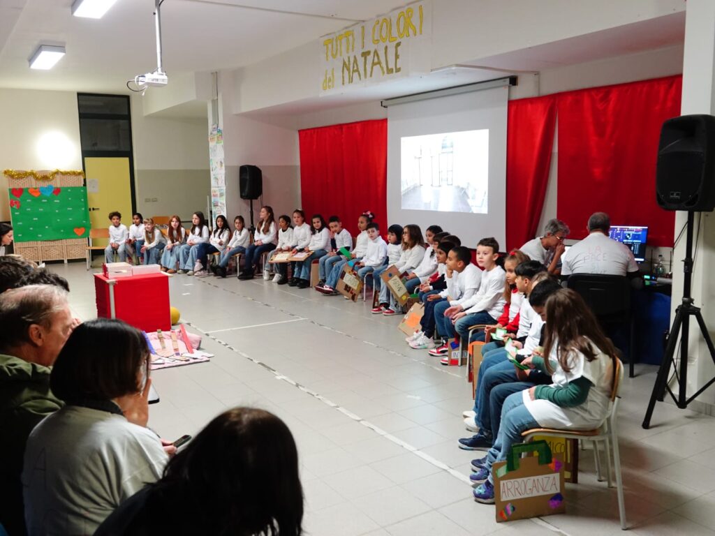 Un momento del recital "La pace in valigia"