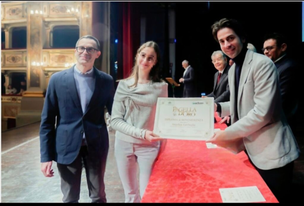 Pagella d'Oro per Angelica Garbuglia