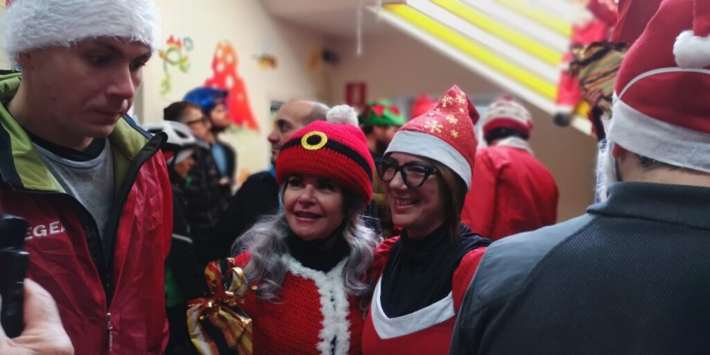 Due infermiere della Pediatria hanno partecipato alla pedalata