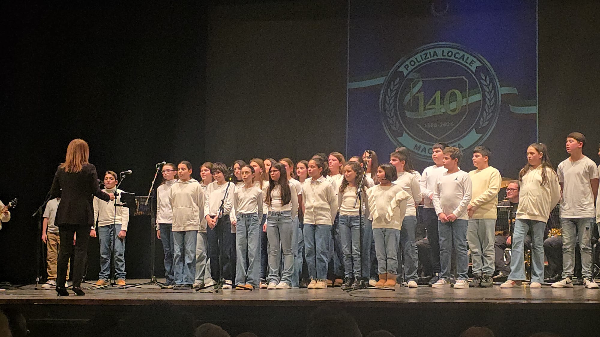 Festa della polizia locale, la scuola Dante Alighieri