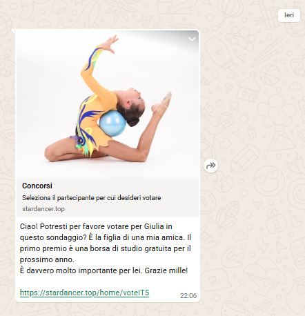 Un esempio di truffa della ballerina