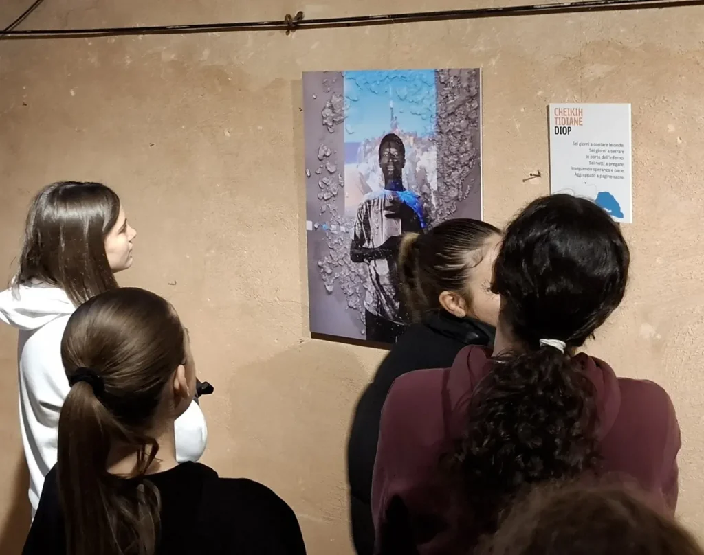 studenti del Convitto durante la visita