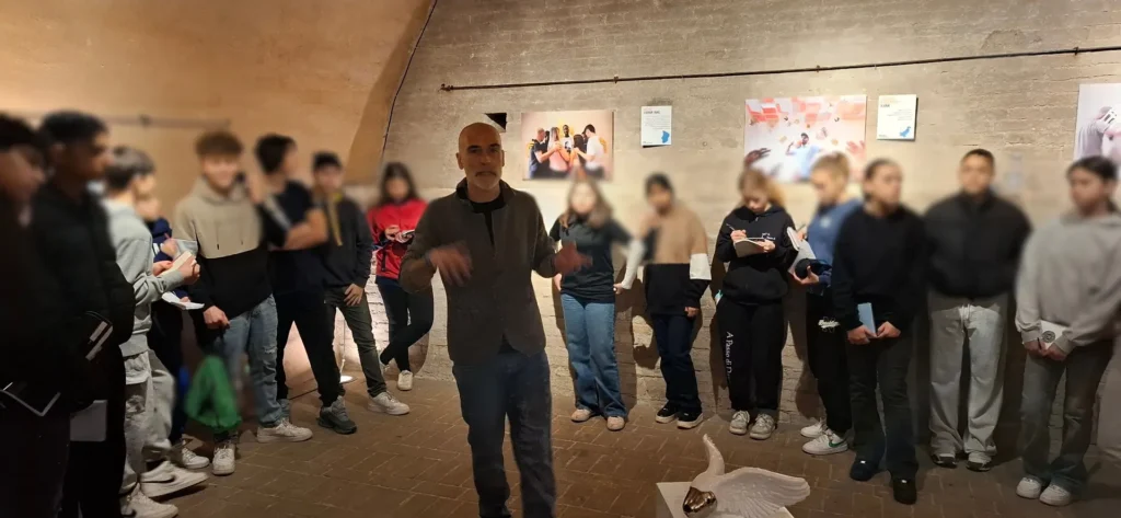 Studenti di terza del Convitto durante la visita guidata