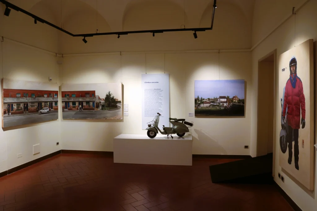 Una Vespa esposta a Palazzo Ricci
