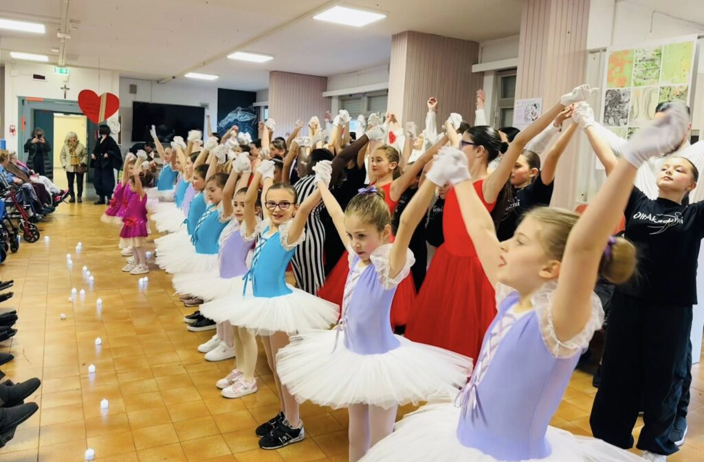 L'esibizione a Villa Cozza