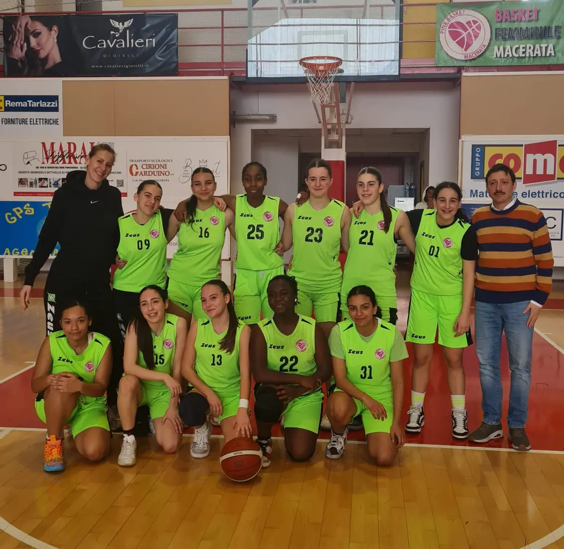 Pink Basket, le ragazze dell’under 15 campionesse interregionali