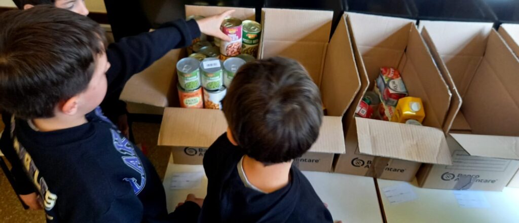 pasta, legumi, passata di pomodoro, latte, biscotti, tonno e prodotti per l’infanzia sono stati raccolti, catalogati e preparati con impegno e accuratezza dalle classi, coadiuvati dai docenti. Gli imballaggi sono stati poi ritirati dai volontari del Banco di Solidarietà, che li distribuiranno alle famiglie in difficoltà del territorio maceratese.