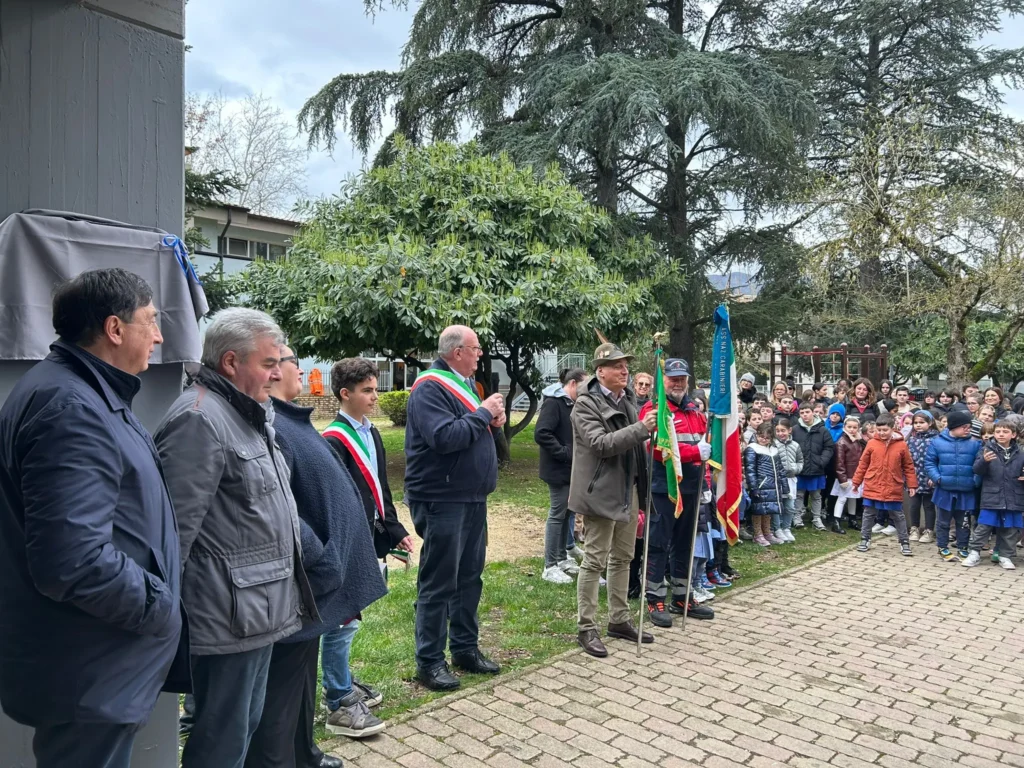 L'inaugurazione dei giardini dedicata a Carlotta Parisani