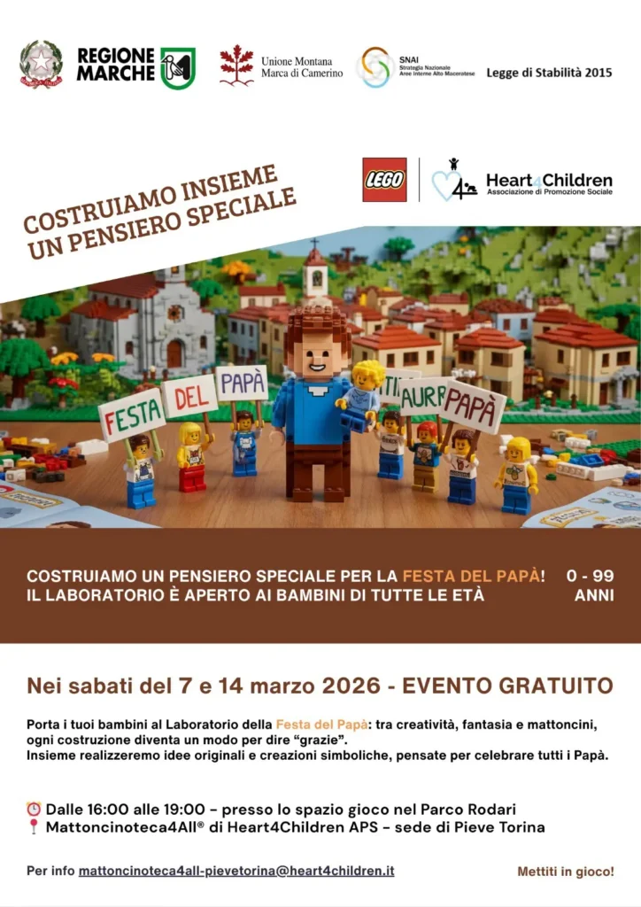 La locandina per la festa del papà