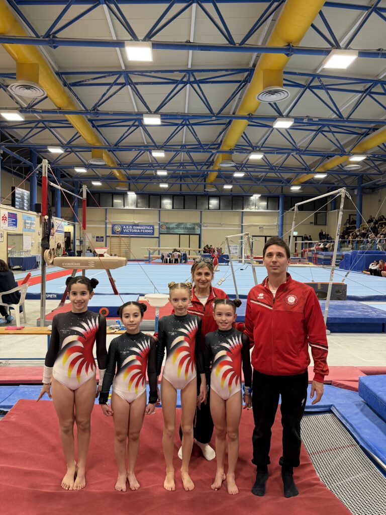 Le atlete della Ginnastica Mogliano sul podio