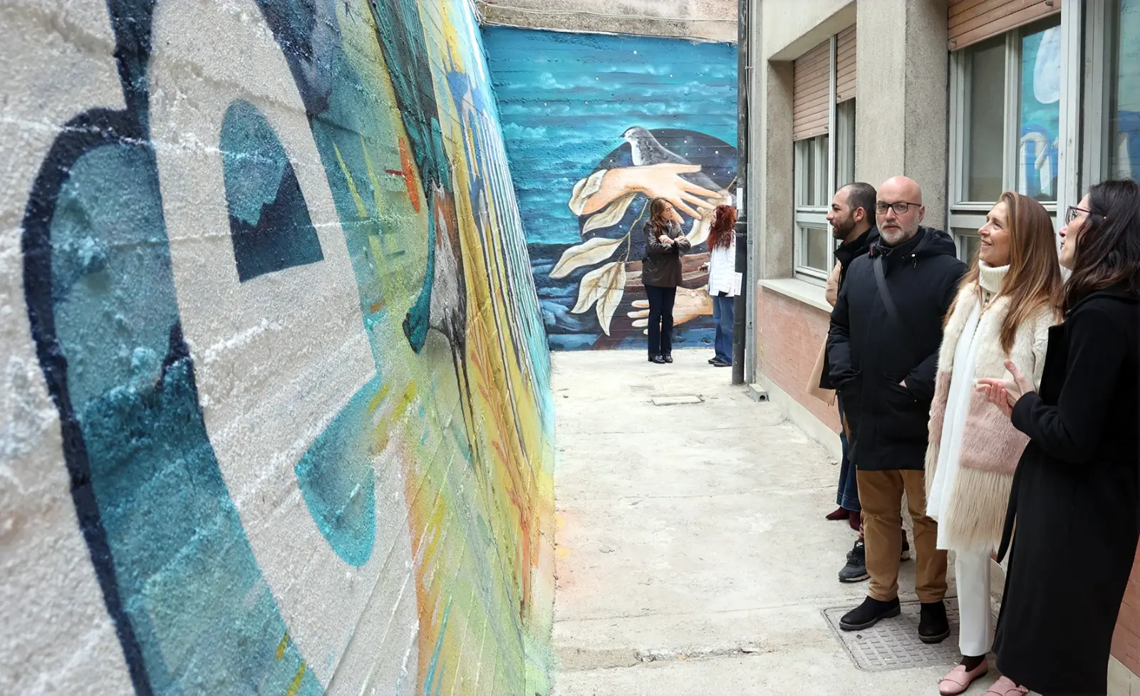 Il murale in via Cioci