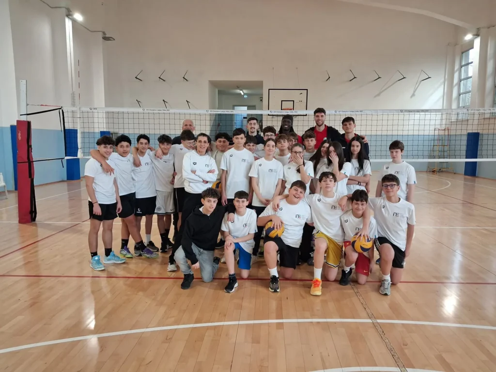 In palestra con i campioni della Pallavolo Macerata