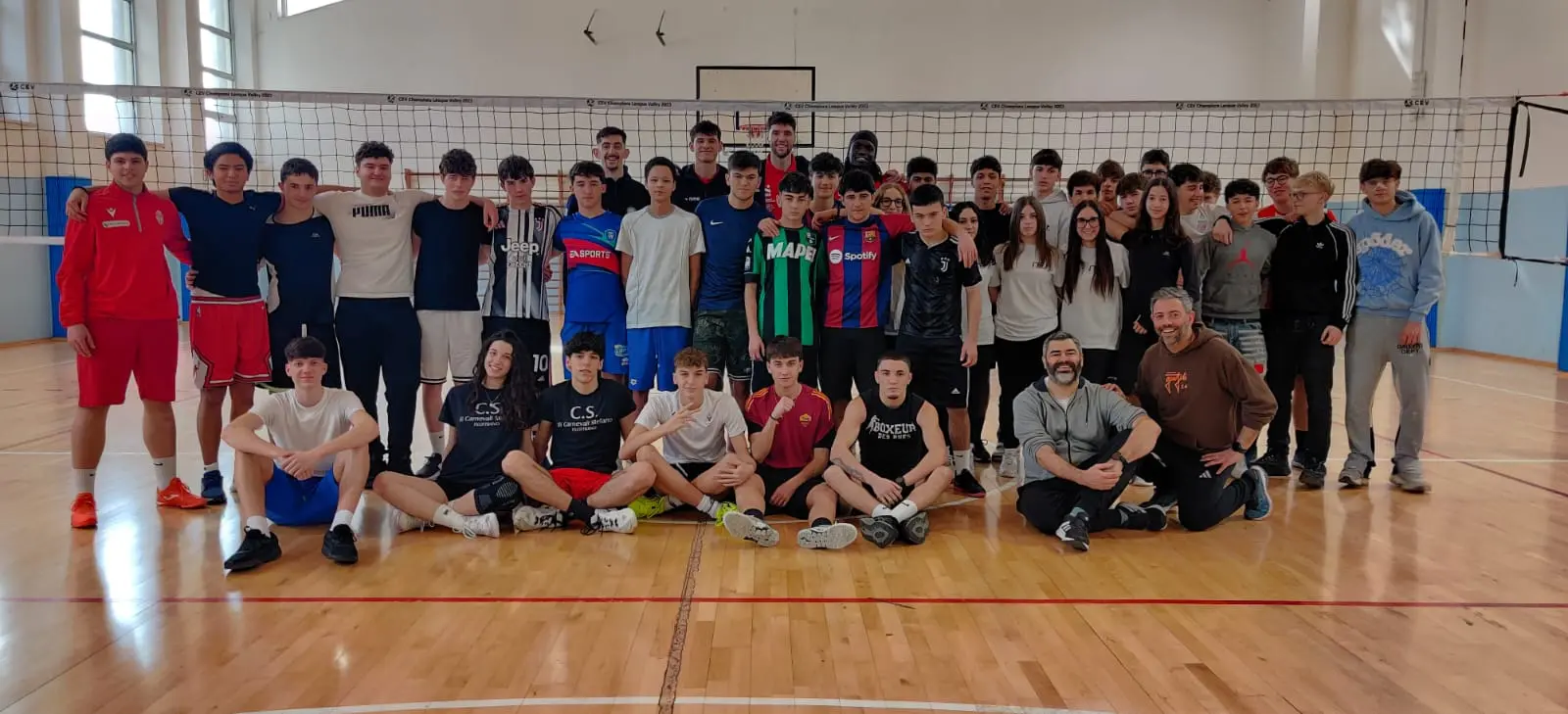 Convitto e Ite Gentili in palestra coi campioni della Pallavolo Macerata