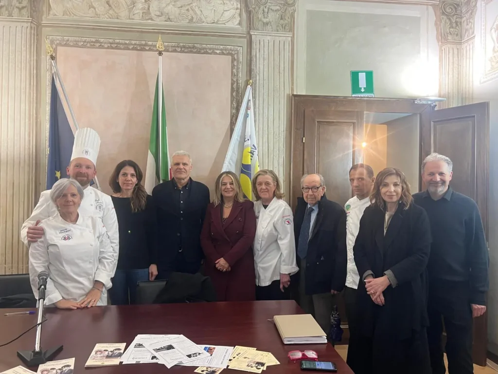 Un momento dell'incontro a Cingoli per discutere il disciplinare pe rla preparazione dei Vincisgrassi