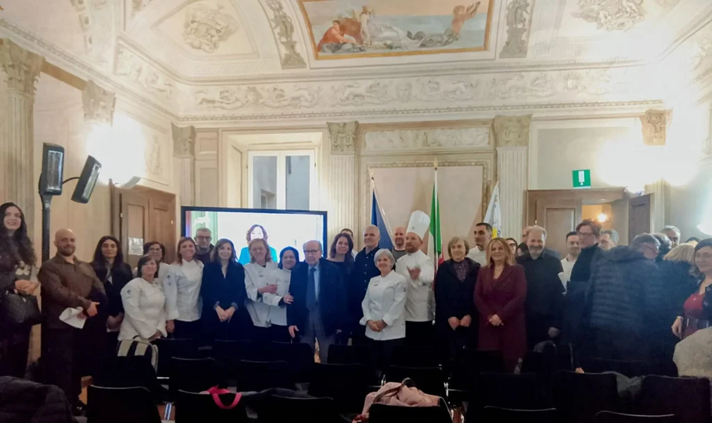 Un momento dell'incontro a Cingoli per discutere il disciplinare pe rla preparazione dei Vincisgrassi