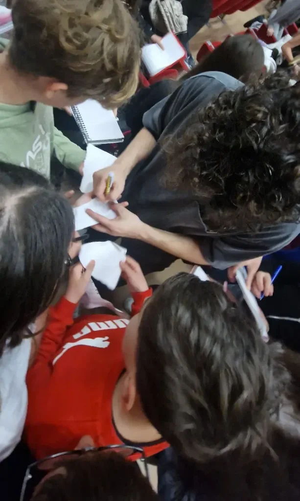 Il momento degli autografi
