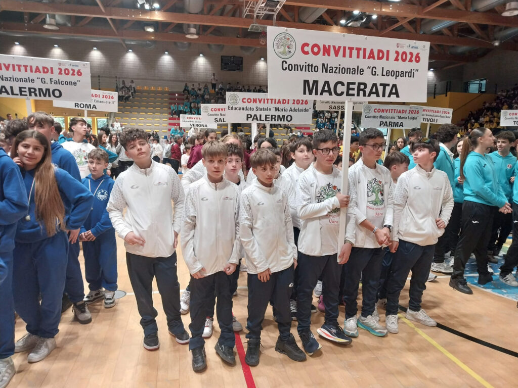 La delegazione del Convitto Nazionale di Macerata tra i Convitti d'Italia alla cerimonia di inaugurazione 2026
