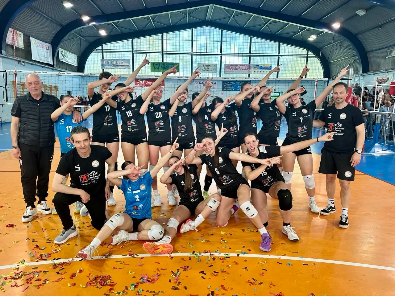 Volley under 16, le ragazze della Cbf Balducci Paoloni sono campionesse regionali