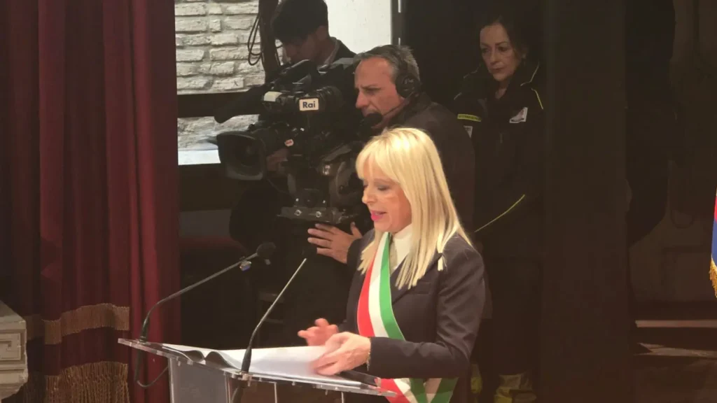 La sindaca Rosa Piermattei