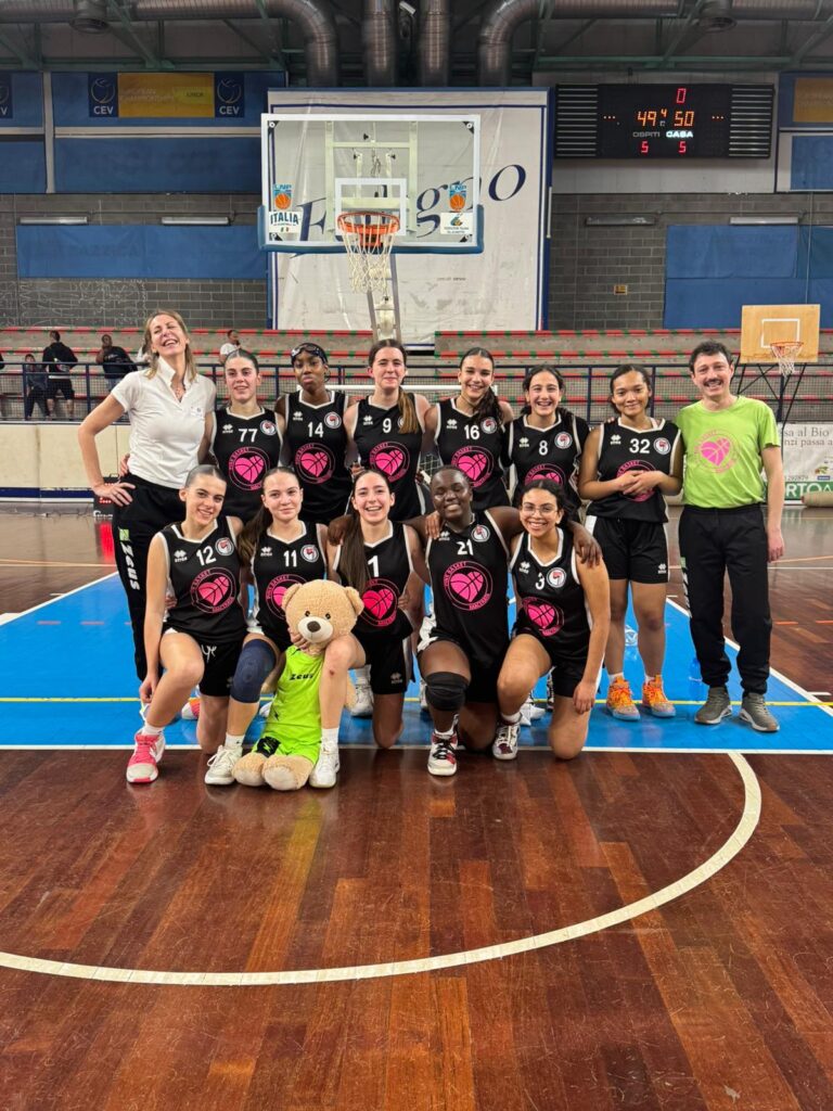 La squadra under 15 della Pink Basket