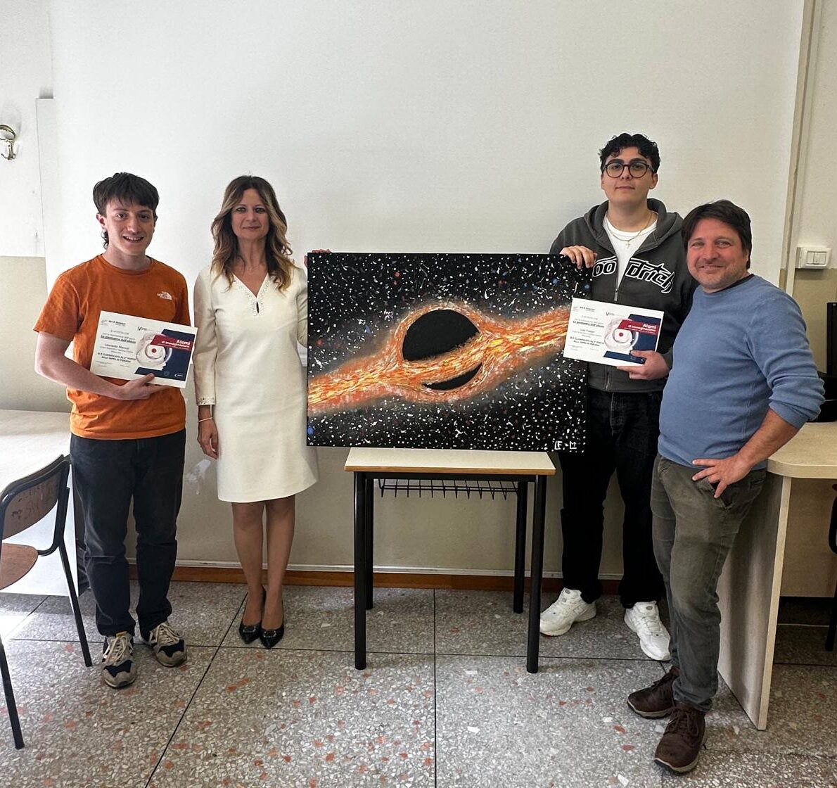 La scienza diventa un’opera d’arte allo scientifico Galilei