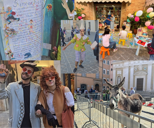 Pinocchio a Macerata, esplode la festa nella “strada dei balocchi”