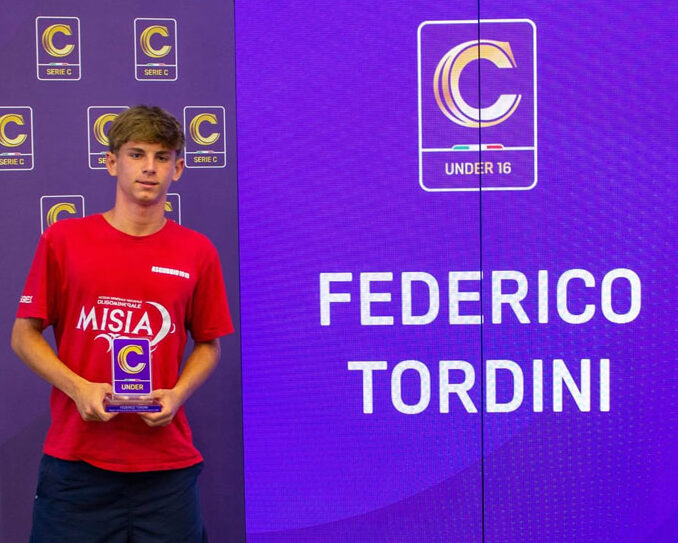 Calcio, Federico Tordini miglior centrocampista della Rappresentativa under 16 Serie C