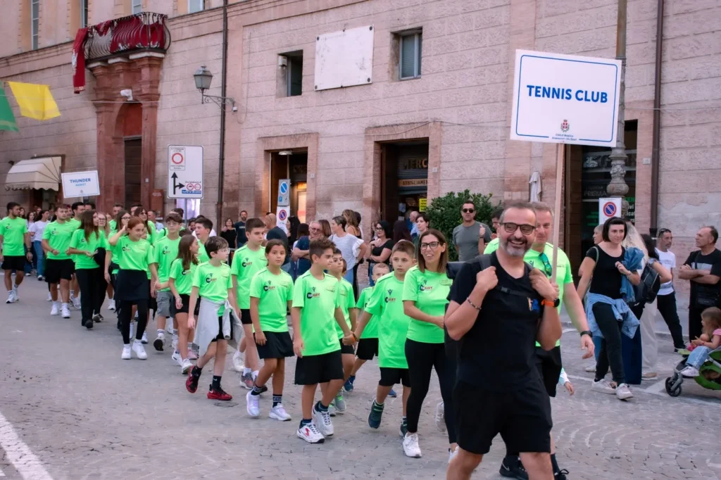 Festa dello sport, la sfilata in centro a Matelica