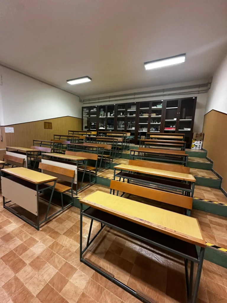 L'aula magna ai Salesiani